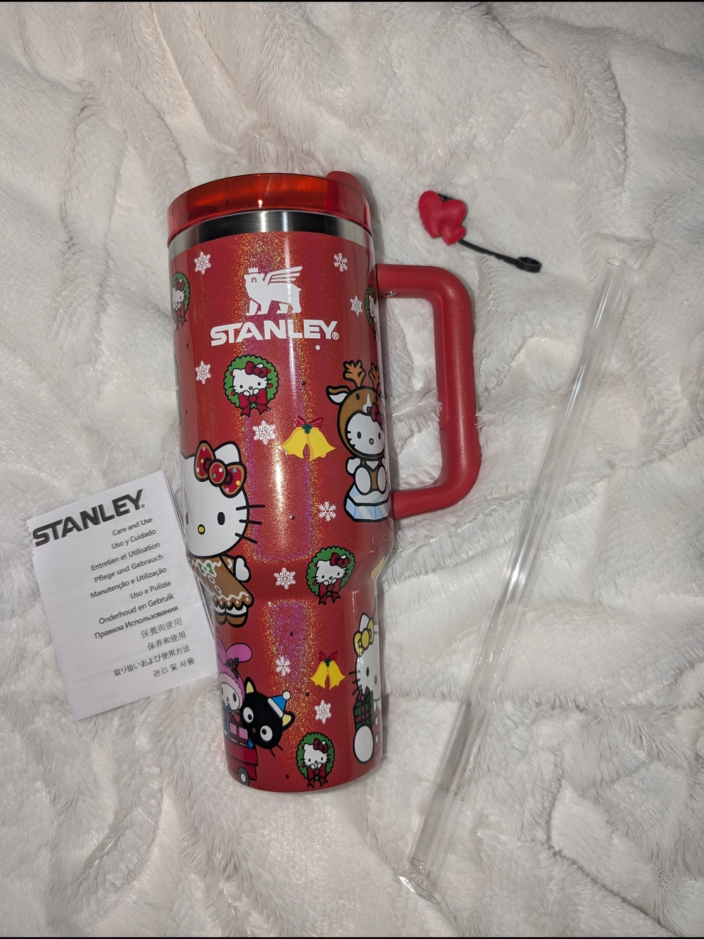 Stanley Red Hello Kitty Holiday Travel Mug